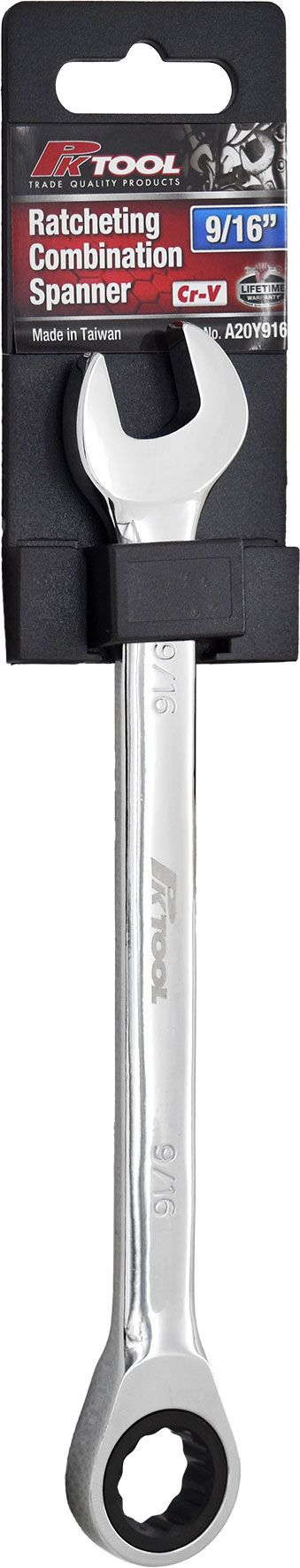 9/16" Ratcheting Combination Spanner - PKTool