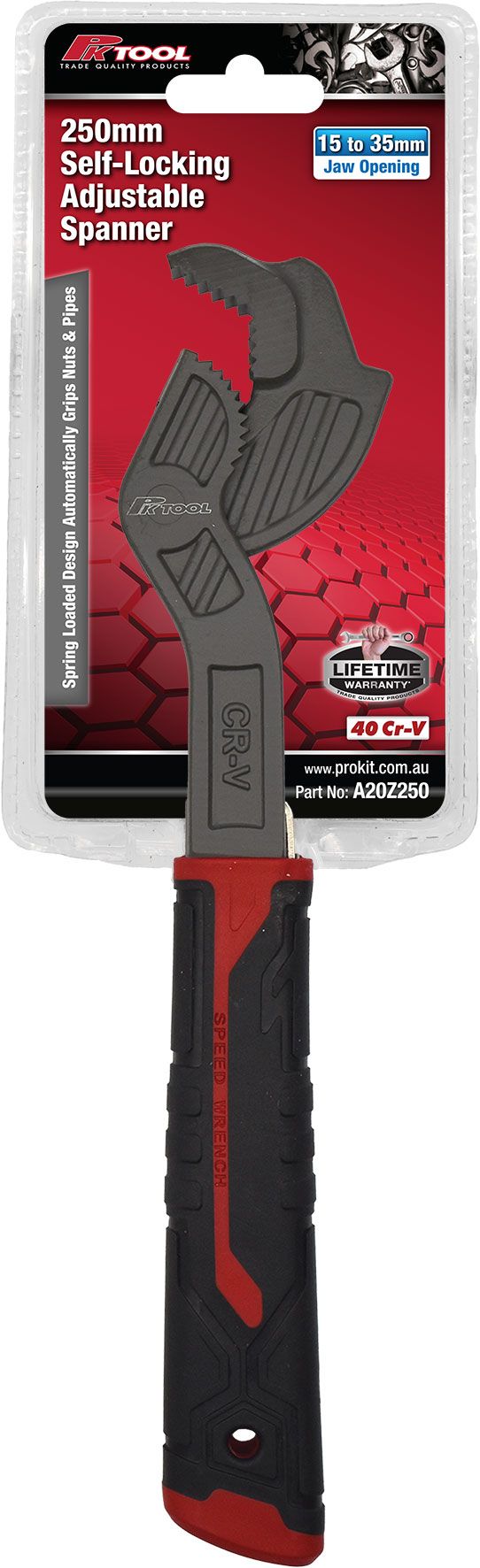 250mm Self-Locking Adjustable Spanners - PKTool