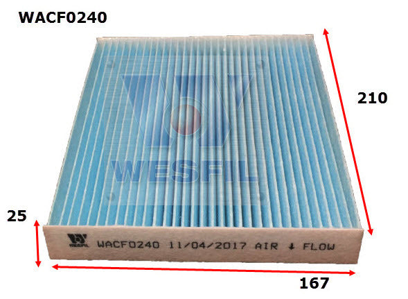 Cabin Filter RCA439M Fits Kia WACF0240 - Wesfil