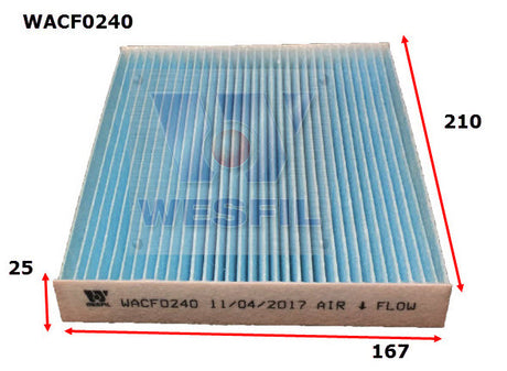 Cabin Filter RCA439M Fits Kia WACF0240 - Wesfil