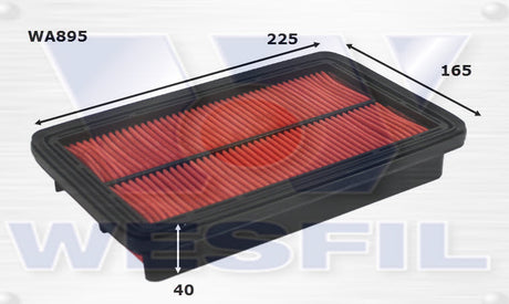 Air Filter A1206/A1620 Fits Ford/Mazda WA895 - Wesfil