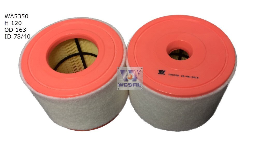 Air Filter A1921 Fits Audi WA5350 - Wesfil