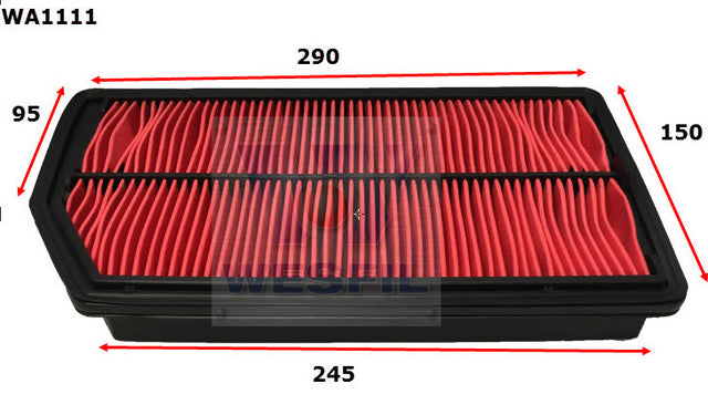 Air Filter A1866 Fits Honda WA1111 - Wesfil