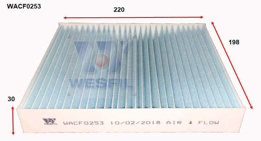 Cabin Filter RCA409P Fits LDV WACF0253 - Wesfil