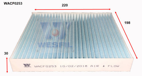 Cabin Filter RCA409P Fits LDV WACF0253 - Wesfil