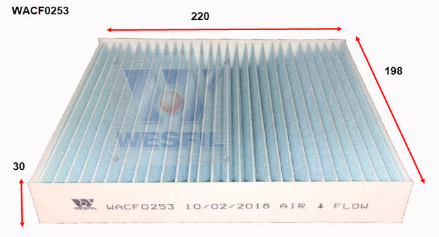 Cabin Filter RCA409P Fits LDV WACF0253 - Wesfil