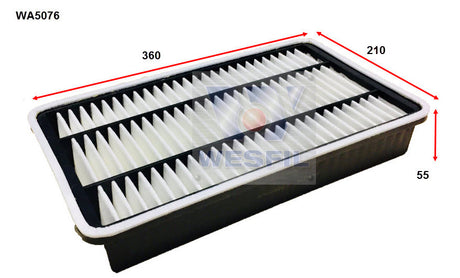 Air Filter A1632 Fits Toyota WA5076 - Wesfil