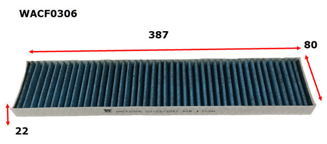 Cabin Filter Fits MG WACF0306 - Wesfil