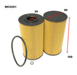 Oil Filter R2891P Fits Hino WCO251 - Wesfil