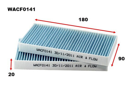 Cabin Filter RCA212P Fits Jeep WACF0141 - Wesfil