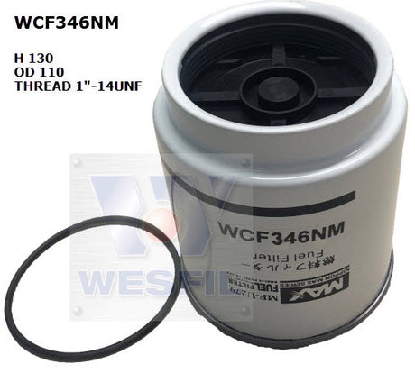 Diesel Fuel Filter Z1022 Fits Nissan WCF346NM - Wesfil
