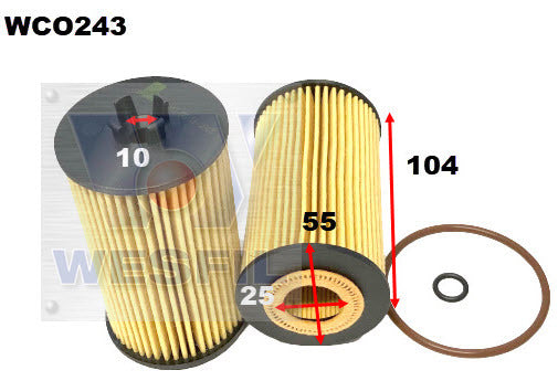 Oil Filter Fits Holden WCO243 - Wesfil