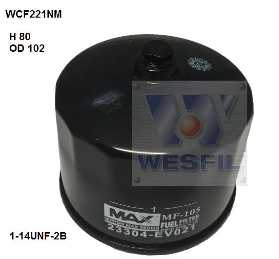 Diesel Fuel Filter Z973 Fits Hino WCF221NM - Wesfil
