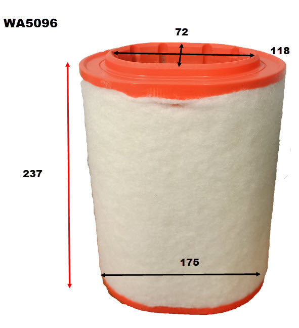 Air Filter A1697 Fits Land Rover WA5096 - Wesfil