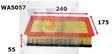 Air Filter Fits BMW WA5057 - Wesfil