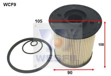 Diesel Fuel Filter R2643P Fits Hino WCF9 - Wesfil