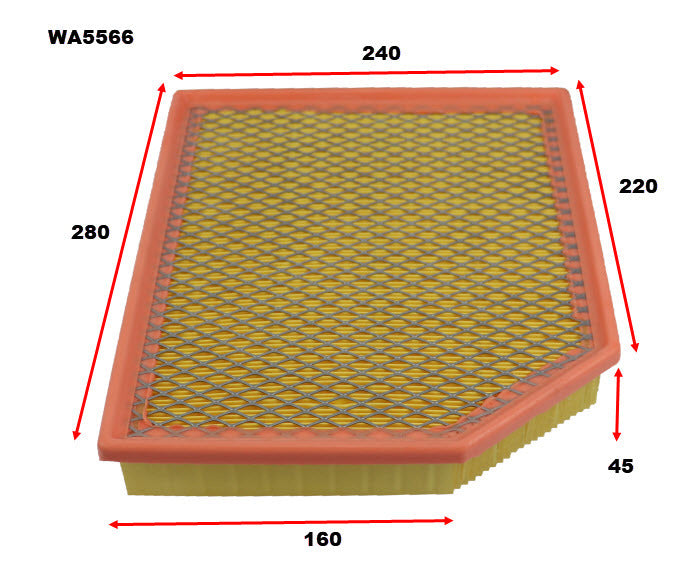 Air Filter Fits Jeep WA5566 - Wesfil