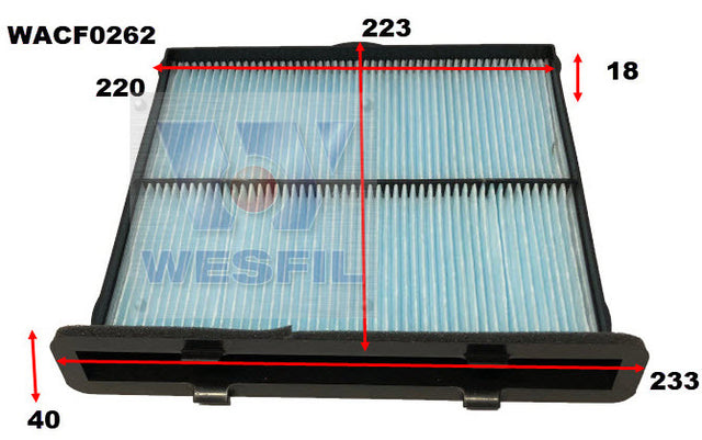 Cabin Filter RCA411P Fits Subaru WACF0262 - Wesfil