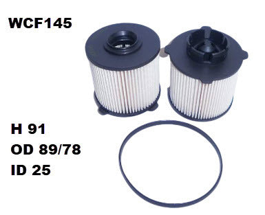 Diesel Fuel Filter Fits R2719P Holden WCF145 - Wesfil