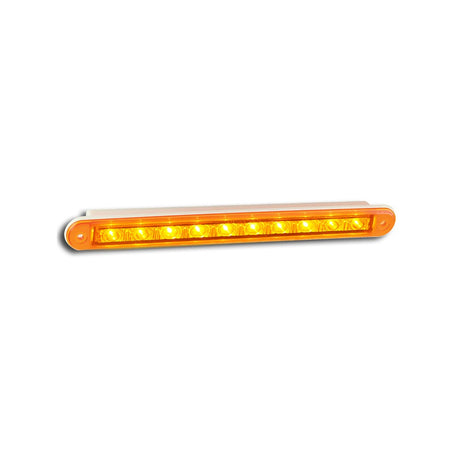 12V Indicator Strip Lamp With 10 Square LEDs Recessed Mount - LED AutoLamps