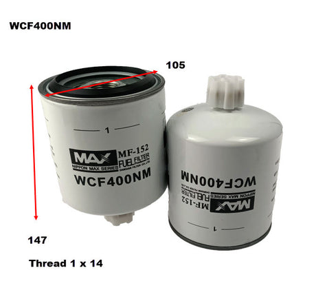 Diesel Fuel Filter Z1012 WCF400NM - Wesfil