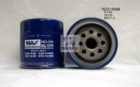 Oil Filter Z516 Fits Ford/Mazda WZ516NM - Wesfil