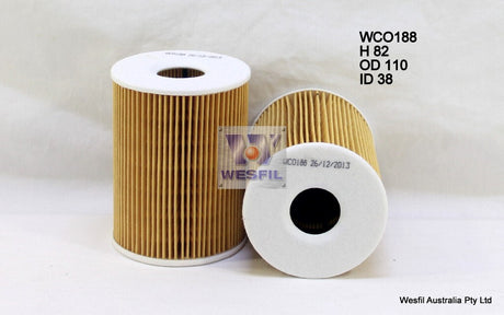 Oil Filter Fits BMW WCO188 - Wesfil