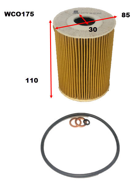 Oil Filter R2876P Fits BMW WCO175 - Wesfil