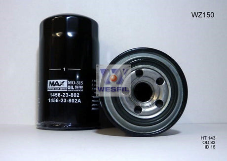 Oil Filter Z150 Fits Ford/Mazda WZ150NM - Wesfil