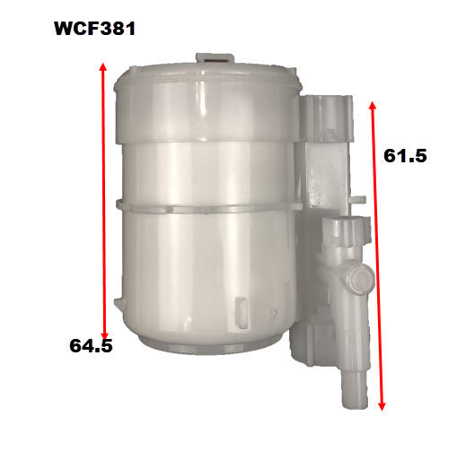 In-Tank Fuel Filter Z1130 Fits Hyundai WCF381 - Wesfil