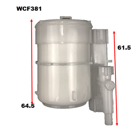 In-Tank Fuel Filter Z1130 Fits Hyundai WCF381 - Wesfil
