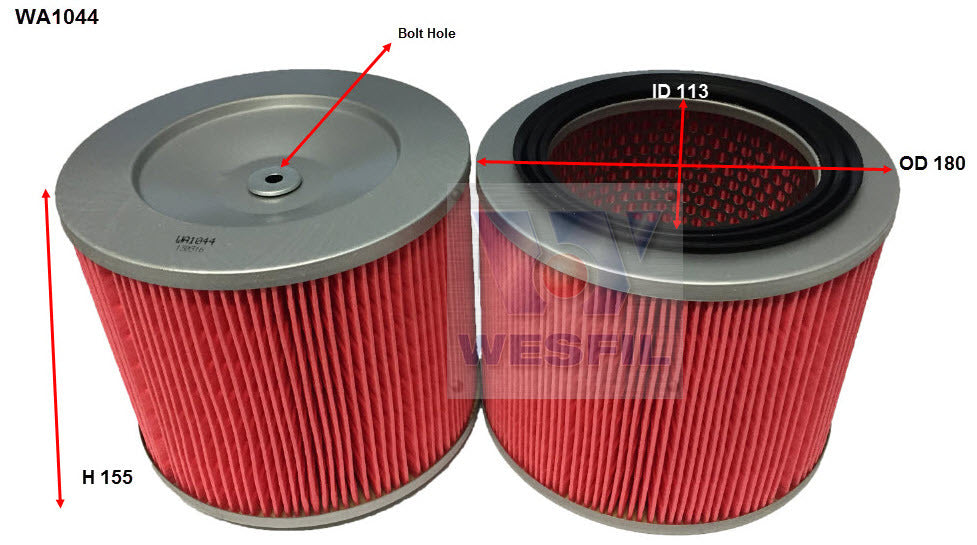Air Filter A1639 Fits Kia WA1044 - Wesfil