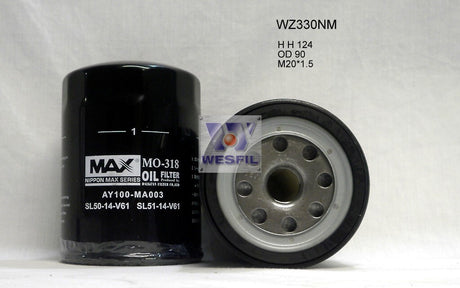 Oil Filter Z330 Fits Ford/Mazda WZ330NM - Wesfil