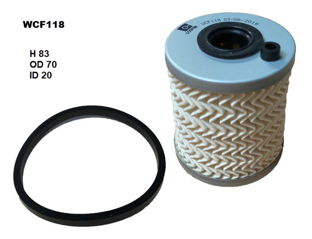 Diesel Fuel Filter R2877P Fits Renault WCF118 - Wesfil