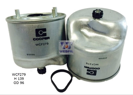 Diesel Fuel Filter Fits Volvo WCF279 - Wesfil