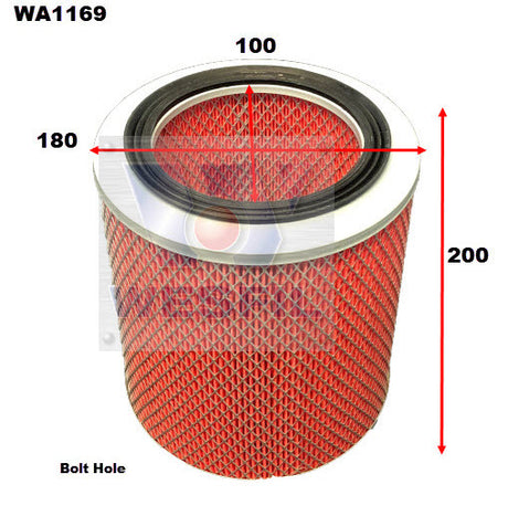 Air Filter A1555 Fits Kia WA1169 - Wesfil
