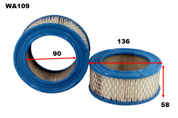 Air Filter A109 Fits Holden/Leyland WA109 - Wesfil