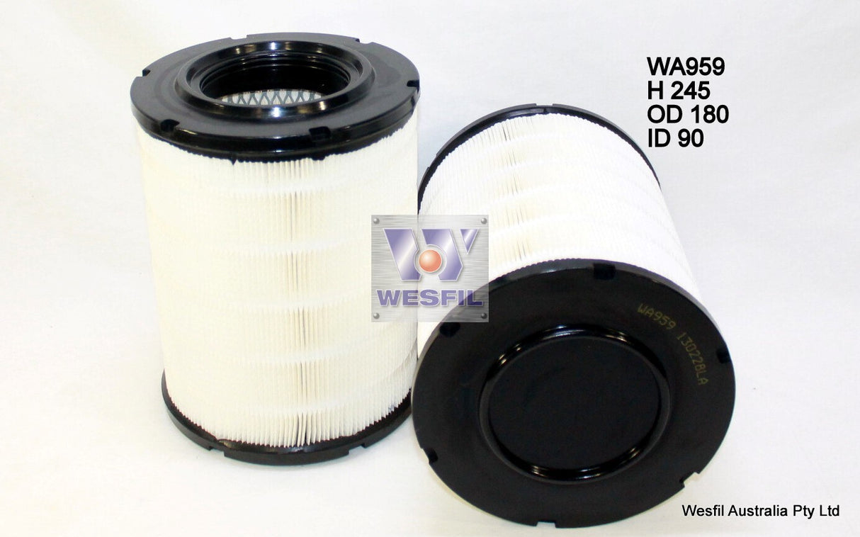 Air Filter A1387 Fits Mitsubishi WA959 - Wesfil