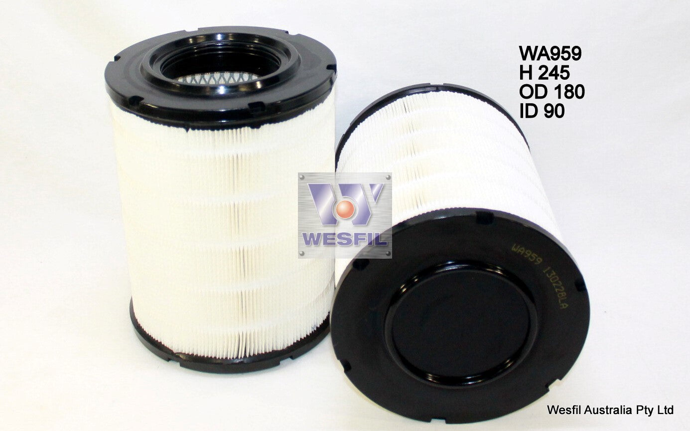 Air Filter A1387 Fits Mitsubishi WA959 - Wesfil