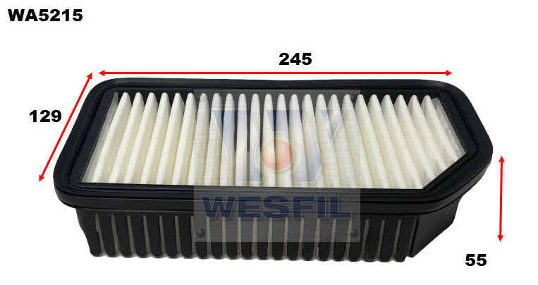 Air Filter A1783 Fits Hyundai WA5215 - Wesfil