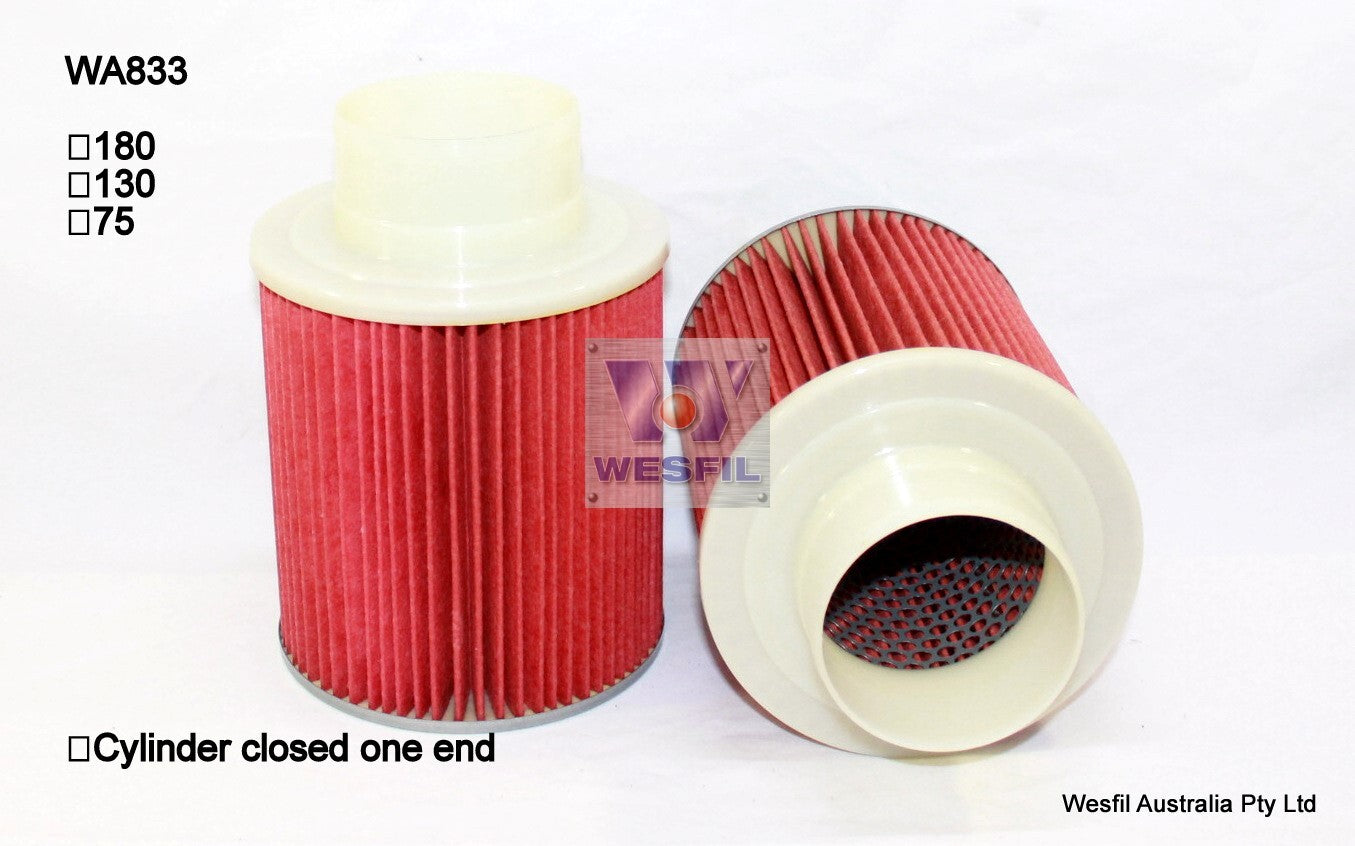 Air Filter A1246 Fits Honda WA833 - Wesfil