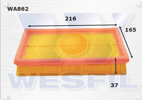 Air Filter A1305 Fits Holden WA862 - Wesfil
