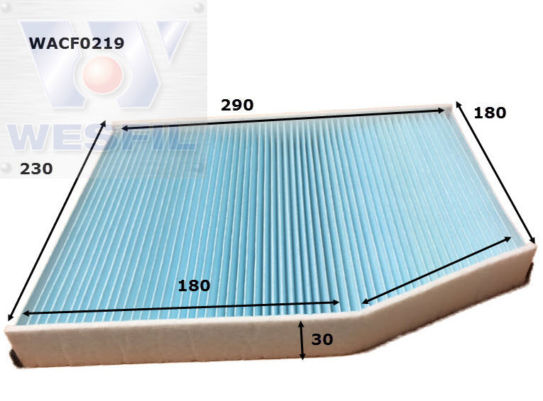 Cabin Filter RCA325P Fits Ford WACF0219 - Wesfil