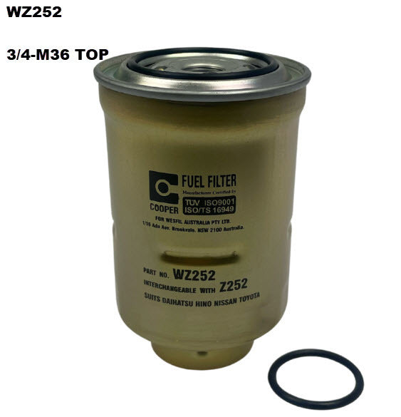 Diesel Fuel Filter Z252/380 Fits Toyota WZ252 - Wesfil