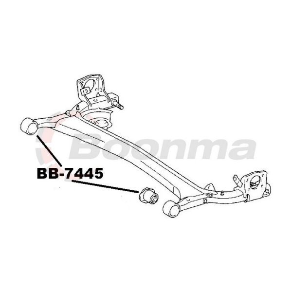 Trailing Arm Bush Rear fits Daihatsu Sirion M301S/Echo NCP – BB-7445 – Boonma | Universal Auto Spares