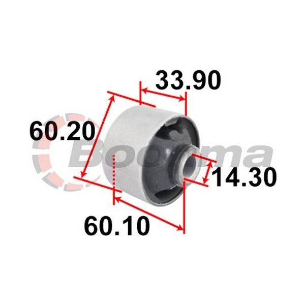 Front Control Arm Bush fits Subaru Liberty/Outback BM/BR9 09-on – BB-7454 – Boonma | Universal Auto Spares