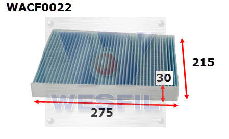 Cabin Filter RCA112P Fits VW WACF0022 - Wesfil