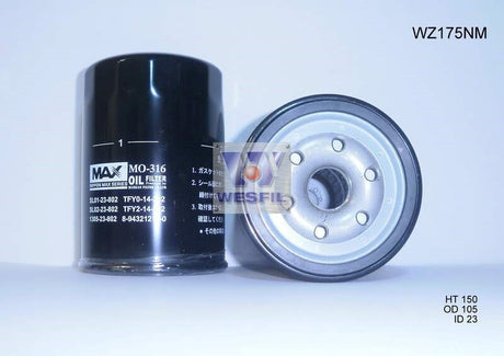 Oil Filter Z175 Fits Ford/Mazda WZ175NM - Wesfil
