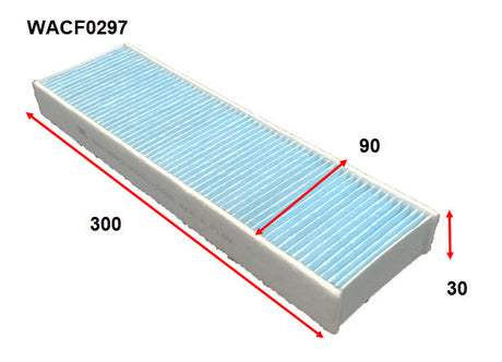 Cabin Filter Fits Porsche WACF0297 - Wesfil