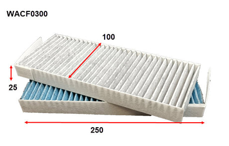 Cabin Filter Fits Renault WACF0300 - Wesfil